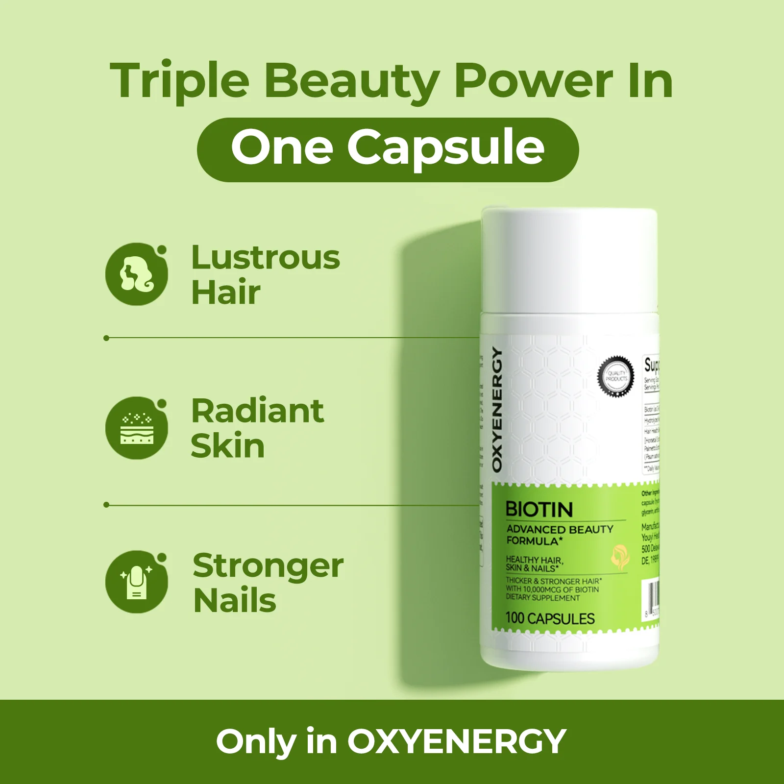 BIOTIN 100 CAPSULES - Image 7